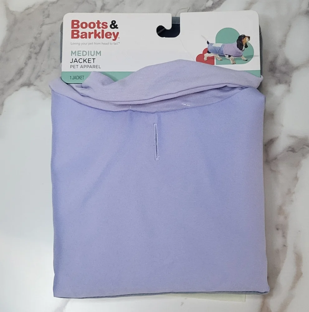 Boots & Barkley NWT Blue Spring Pet (Dog/Cat) Jacket Size Medium- Up To 40lbs